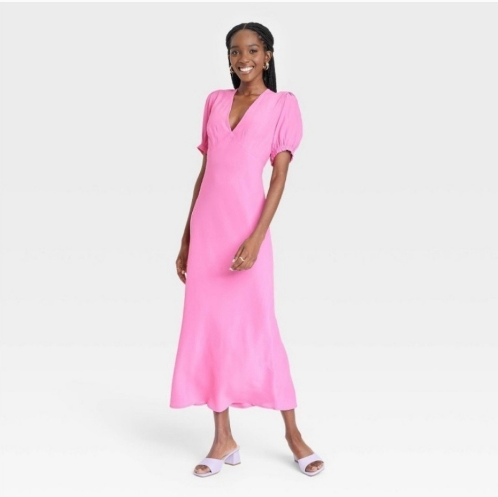 A New Day Women's Puff Short Sleeve
Maxi Dress XS